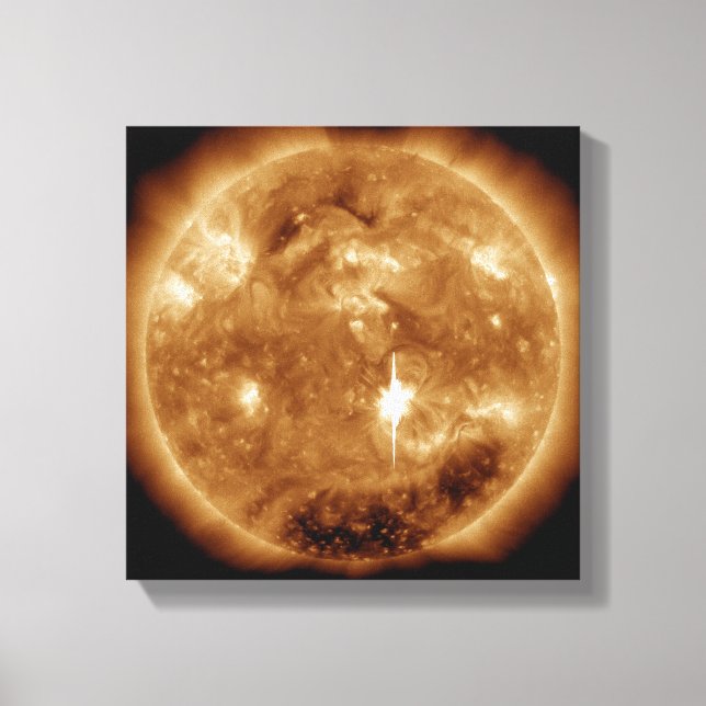Toile Une énorme éruption solaire de classe X survient s (Recto)