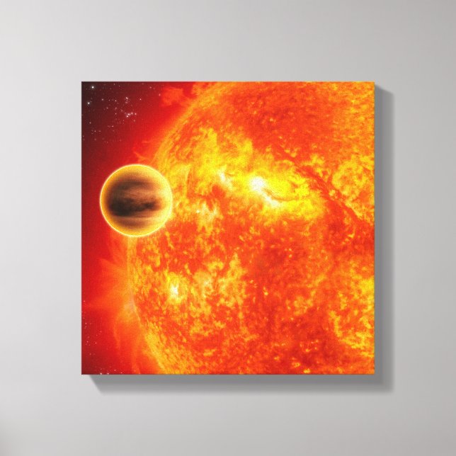 Toile Une exoplanète géante du gaz (Recto)