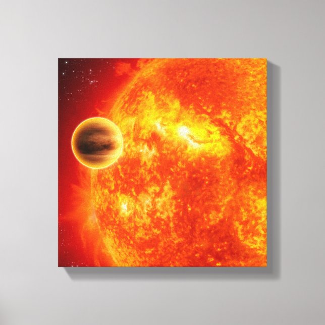 Toile Une exoplanète géante du gaz (Recto)
