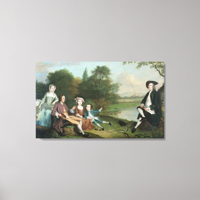 Toile Une famille de pêcheurs, 1749 (Recto)