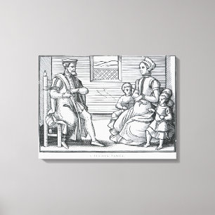 Toile Une famille puritaine