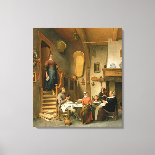 Toile Une famille qui dit grâce (Recto)