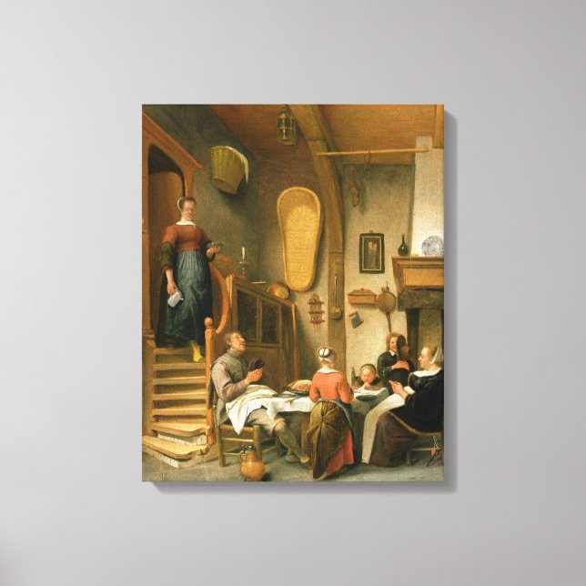 Toile Une famille qui dit grâce (Recto)