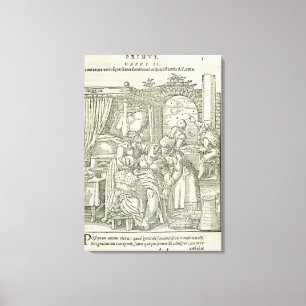 Toile Une femme au travail, illustration du chapitre 2, 