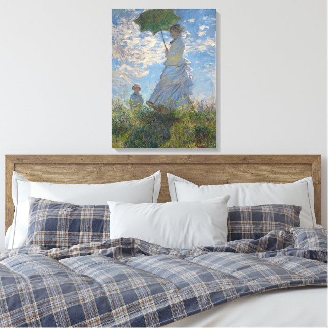Toile Une femme avec un parasol | Paysage français (Insitu(Chambre))