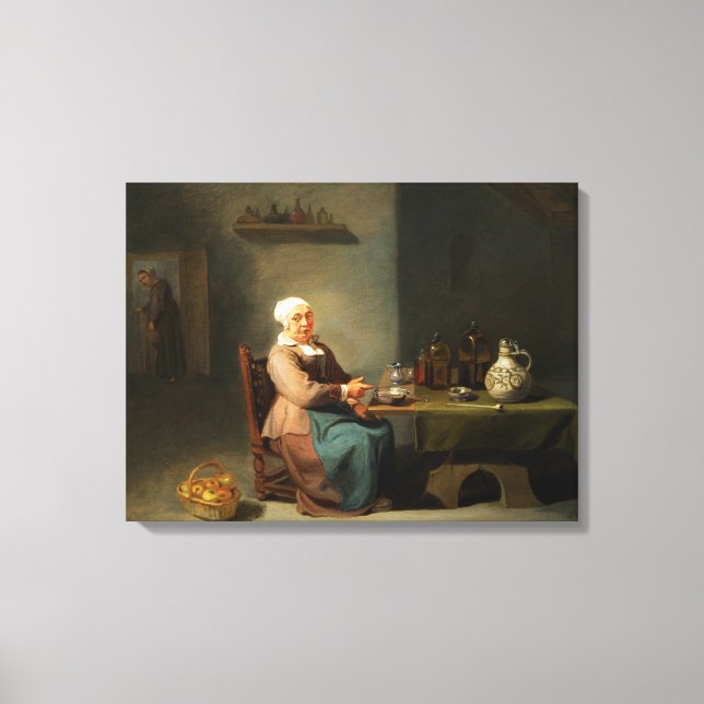 Toile Une femme dans la cuisine (Recto)