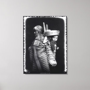 Toile Une femme de Navaho portant un papoose sur le dos