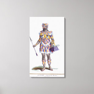 Toile Une femme du Honduras, 1780 (gravure en couleur)