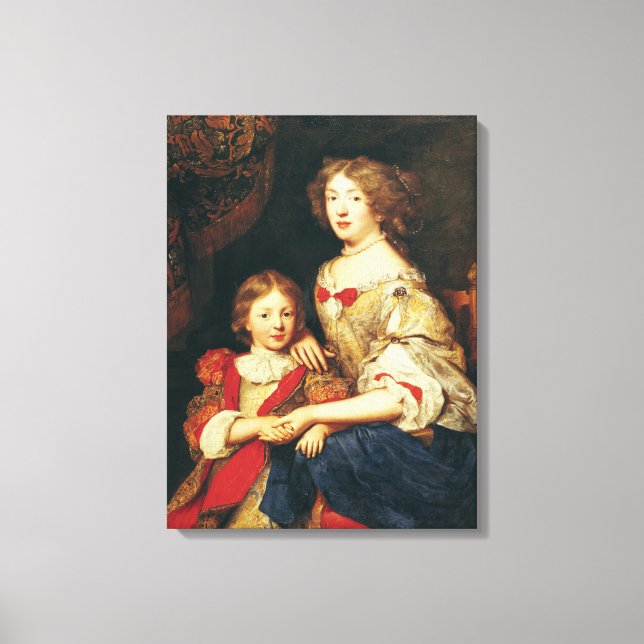 Toile Une femme et son fils (Recto)