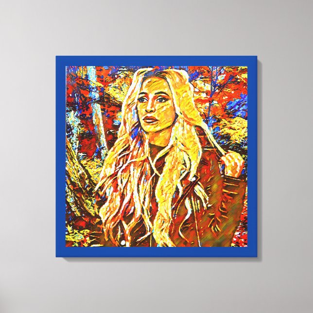 Toile Une Femme Marchant Dans Le Parc Art Impressionnist (Recto)