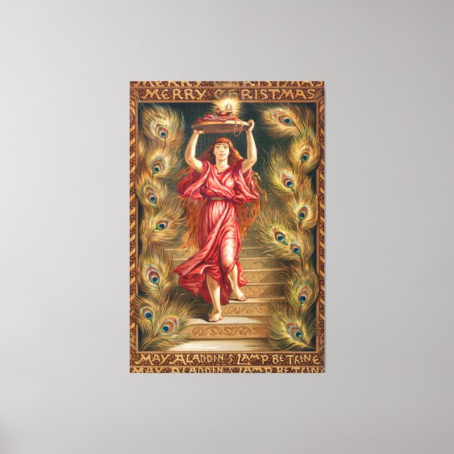 Toile Une Femme Portant Une Lampe (Recto)