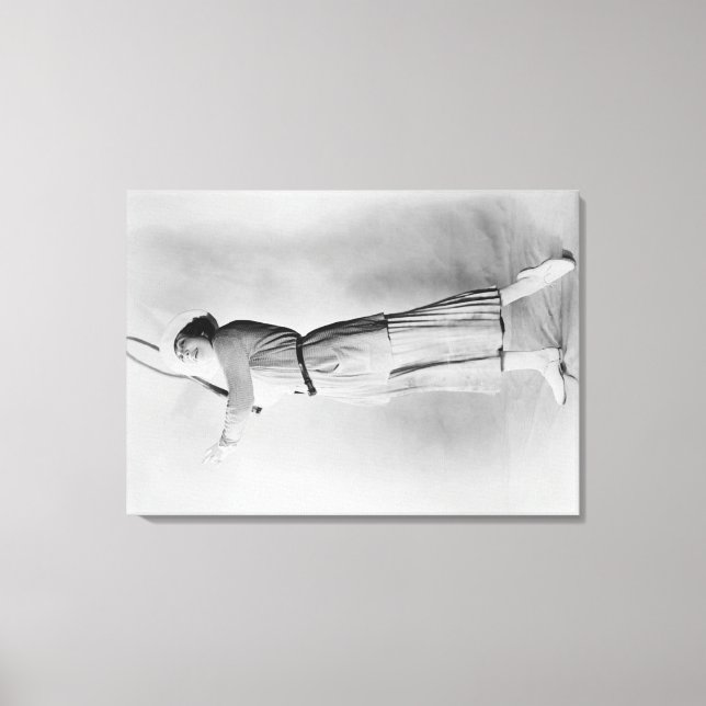 Toile Une Femme Swant Raquet De Tennis (Recto)