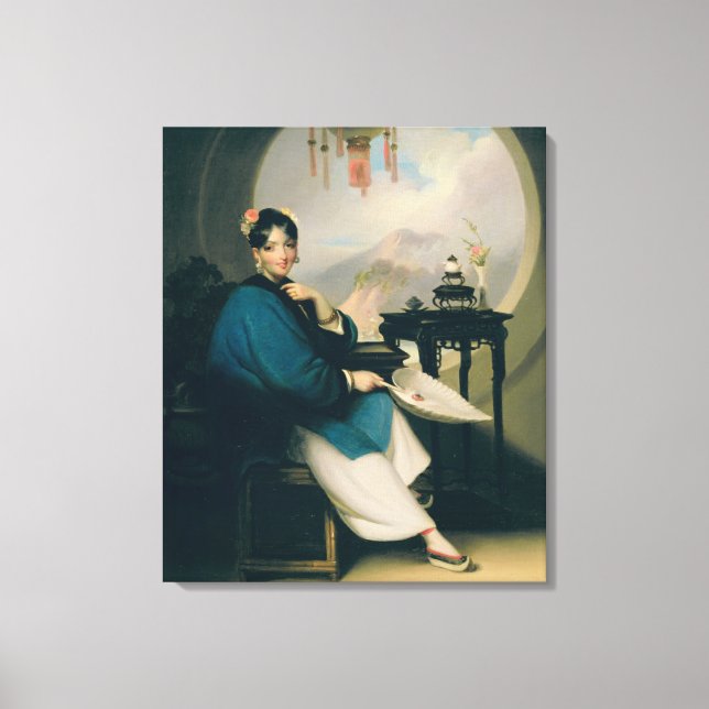 Toile Une fille Geisha (Recto)