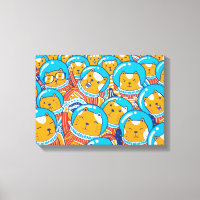 Une Foule De Catstronautes Mignonne Illustration