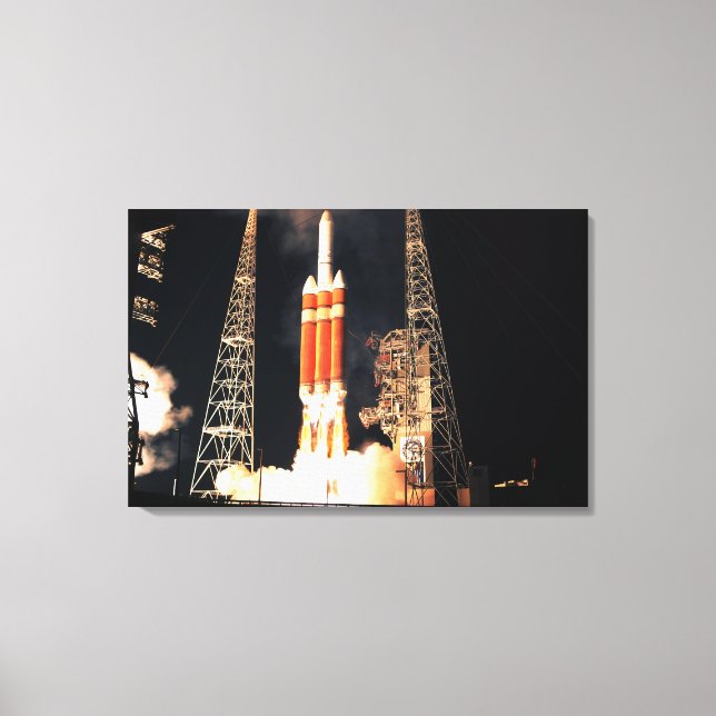 Toile Une fusée Delta IV Lourde se lève (Recto)