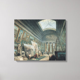 Toile Une galerie de musées avec art romain antique