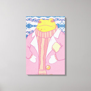 Toile Une grenouille confortable