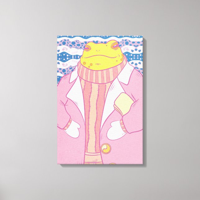 Toile Une grenouille confortable (Recto)