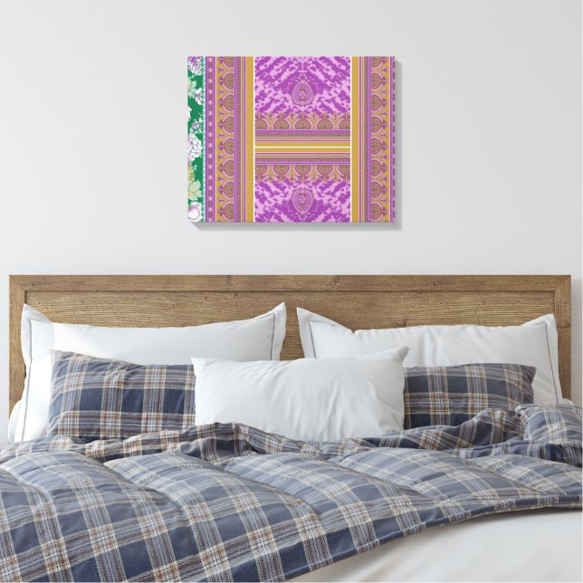Toile Une image violette et dorée, élégante (Insitu(Chambre))