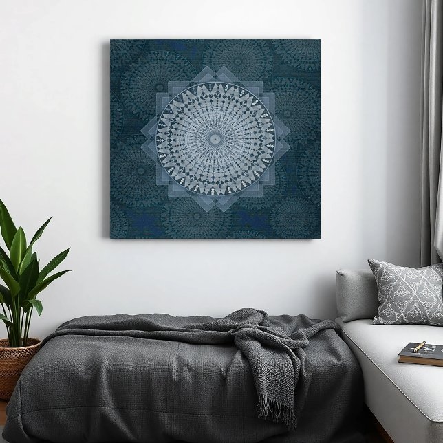 Toile Une initiation du cercle bleu de masse (Créateur téléchargé)