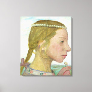 Toile Une jeune fille