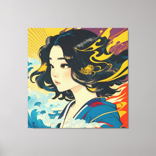 Toile Une jeune Vietnamienne