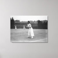 Une joueuse de tennis se prépare Photographie