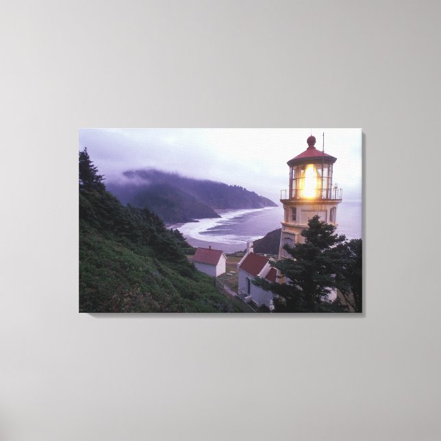 Toile Une journée brumeuse sur la côte de l'Oregon à Hec (Recto)