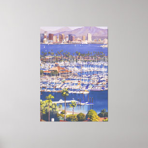 Toile Une journée claire à San Diego