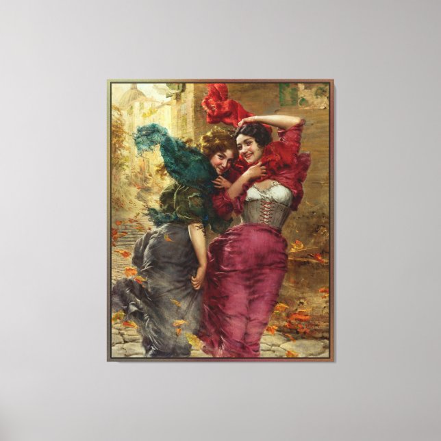 Toile Une journée venteuse par Gaetano Bellei (Recto)