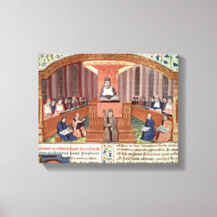 Toile Une leçon en théologie chez le Sorbonne
