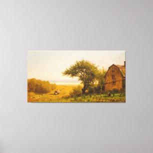 Toile Une maison par le bord de la mer