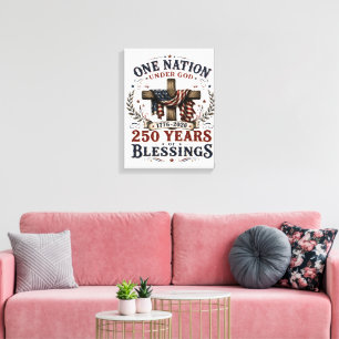 Toile Une nation sous Dieu 250 ans de bénédictions