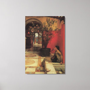 Toile Une Oleander par Alma Tadema, Fleurs Vintages