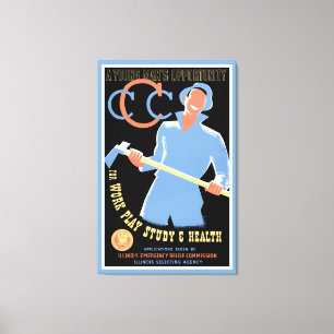 Toile Une opportunité pour un jeune homme