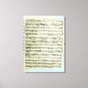 Toile Une page d'une des seules deux copies