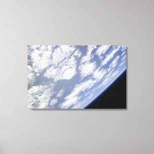 Toile Une partie bleue et blanche de la terre
