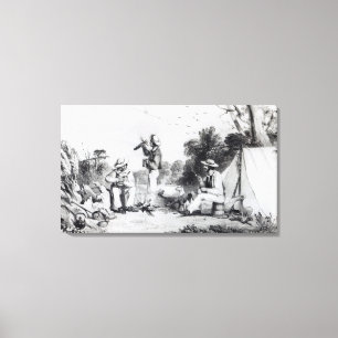 Toile Une partie l'explorant