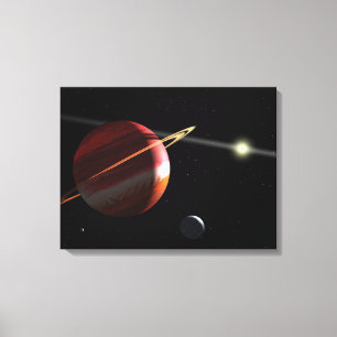Toile Une planète de la Jupiter-masse satellisant
