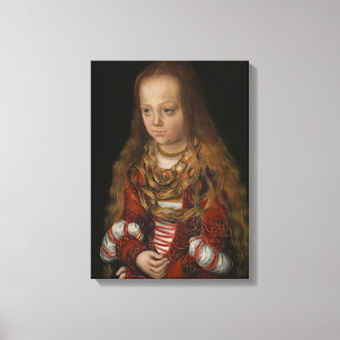 Toile Une princesse de la Saxe, c.1517 (huile sur le