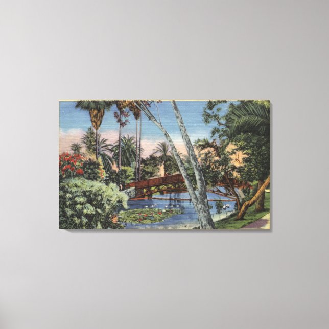 Toile Une retraite ombragée à Echo Park (Recto)