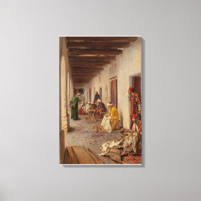 Toile Une rue à Biskra, Algérie 1908. (Recto)