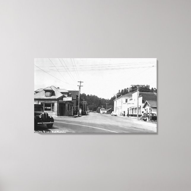 Toile Une scène de coin de rue (Recto)