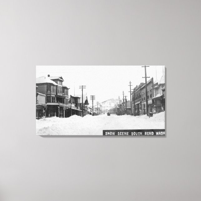 Toile Une Scène Neige (Recto)