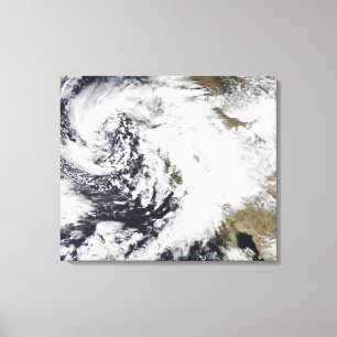 Toile Une série de fortes tempêtes avec des vents violen