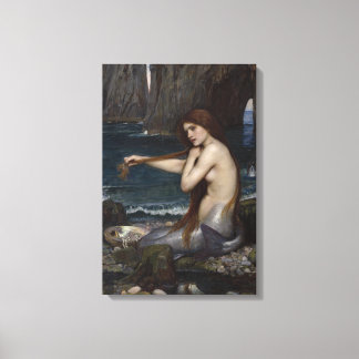 Toile Une sirène par John William Waterhouse