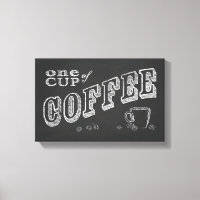 une tasse de café CHALK ART