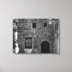 Toile Une vieille maison dans Lindos, Rhodes