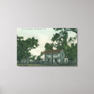 Toile Une vieille scène de point de repère