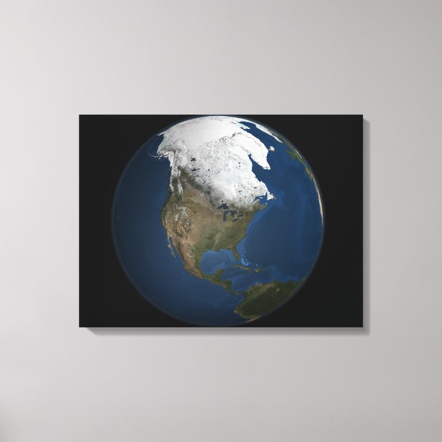 Toile Une vision globale de l'Amérique du Nord (Recto)
